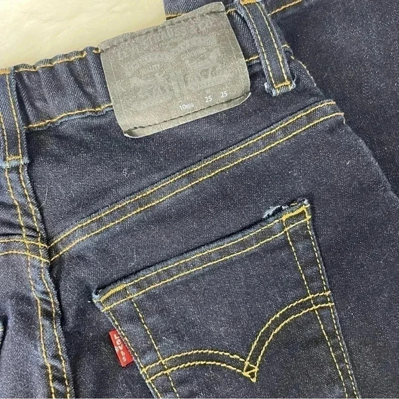 Levi's Performance 511 Slim Youth Dark Wash Jeans Size 10 - Picture 5 of 6